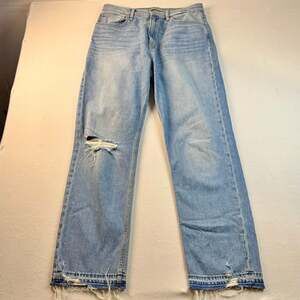 Hudson Jade High Rise Relaxed Straight Leg Distressed Jeans